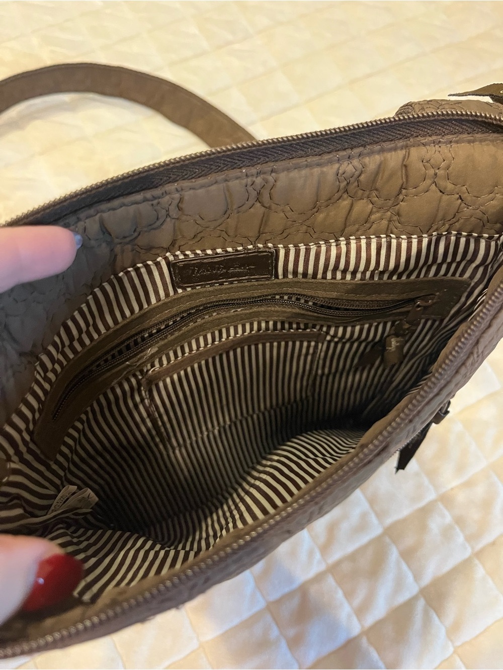 thirty-one Quilted Crossbody Bag - Brown